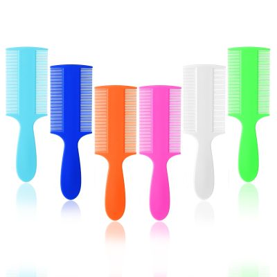 6Pcs Baby Comb Double Sided Dandruff Comb Fine Teeth Pet Comb Plastic Flea Lice Comb with Handle for Newborn Baby Adult and Pet to Keep Skin Healthy and Hair Soft (Multi-Colors)