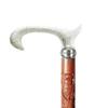 Nickel Vintage Walking Cane Wooden Walking Stick Brass Handle Gift for Men & Women (LJIY) view 2