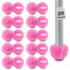Top Glides 20PCS Pre-Cut Walker Tennis Ball Glides - 10 Pairs (Pink) view 1