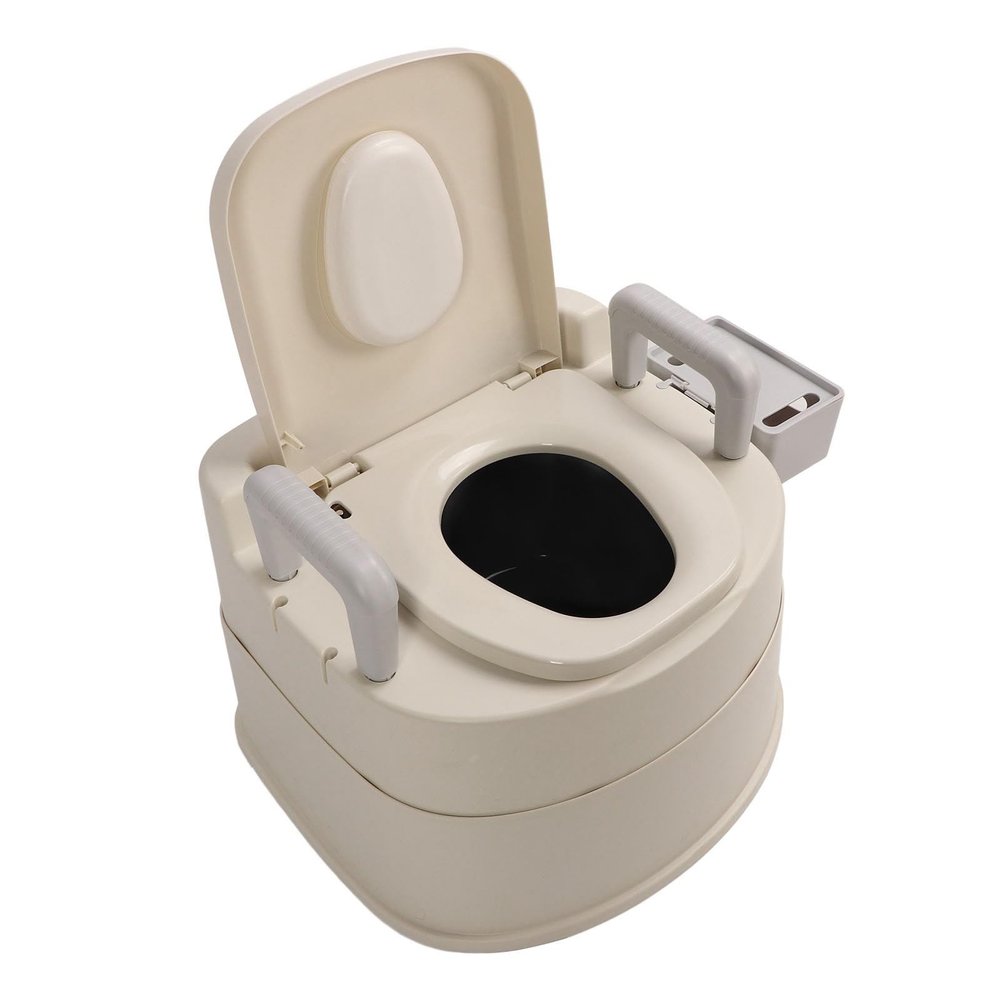 Potty Chair for Adults, Adjustable Height Bedside Commode Toilet Bedside Mobile Toilet with Handles Portable Commode Commode Chair for Seniors Disabilities Maternity (Style1)