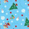 Sesame Street Holiday Footprints in the Snow Pattern Gift Wrap Wrapping Paper Rolls view 2