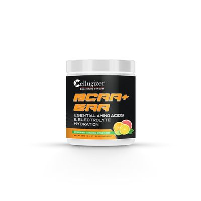 Cellugizer BCAA + EAA + Electrolytes | New & Improved | 6.5g EAAs, 5g BCAAs, Hydration Matrix | Citrus Blast Flavor | 30 Servings