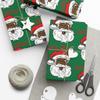 Black Santa Wrapping Paper Believe Black Santa Melanin Christmas Wrapping Paper Christmas Gift Wrap, Kwanzaa, Holiday Decor view 2