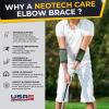 NeoTech Care Elbow Support Brace - Breathable - Men, Women, Right or Left (Green Color, Size XS, 1 Unit) view 3