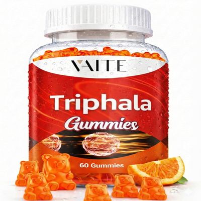 Organic Triphala Supplement with Amla, Haritaki & Bibhitaki - Amalaki Herbal Blend, Natural Ayurvedic Supplements & Gut Health & Immune Support, Colon Cleanse & Digestive System Supports - 60 Gummies