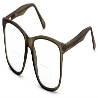 V.W.E. Men XL wide reading glasses clear lens optical reader Anti Blue Blocker UV 150mm (Bifocal - Grey, 1.75, x)
