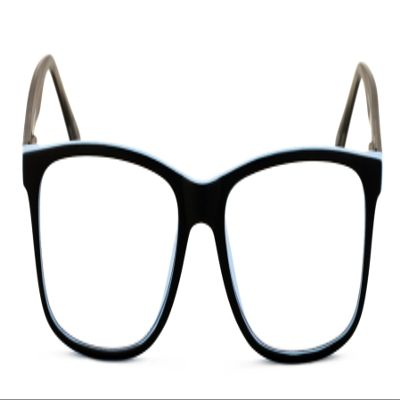 V.W.E. Men XL wide reading glasses clear lens optical reader Anti Blue Blocker UV 150mm (Full Reader - Blue, 1.50, x)