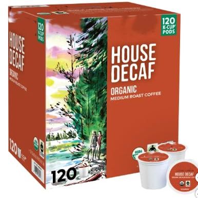 TC- KS Coffee Organic House Decaf K-Pods, 120-count (pack of 1)