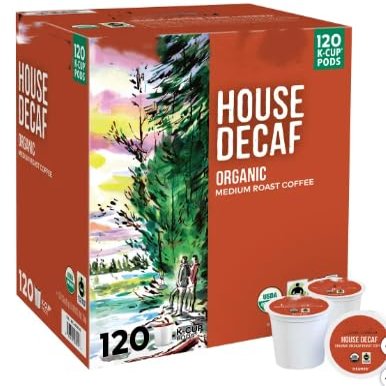 TC- KS Coffee Organic House Decaf K-Pods, 120-count (pack of 1)