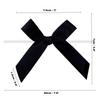 120 Pack 3" Black Satin Ribbon Twist Tie Bows, Twist Bows for Treat Bags, Ribbon Bows with Twist Ties Gift Wrap Bows, Pre Tied Bows for Cake Pops, Baby Shower, Gift Packing, Party Favors view 2