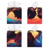Afro Black Couple Tissue Box Cover Tribal Vivid Cartoon Black Art Square Pu Leather Waterproof Tissue Box Holder for Car Bathroom Bedroom Office Tabletop Decor view 3