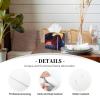 Afro Black Couple Tissue Box Cover Tribal Vivid Cartoon Black Art Square Pu Leather Waterproof Tissue Box Holder for Car Bathroom Bedroom Office Tabletop Decor view 4