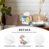 Colourful Easter Eggs and Bunny Tissue Box Cover Abstract Simple Lines Square Pu Leather Waterproof Tissue Box Holder for Car Bathroom Bedroom Office Tabletop Decor view 4