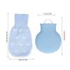 HAOHIZE Hot Water Bottle Bag, 245ml Hot Water Bottle with Cover, Silicone Hot Water Bottle Bag with Knit Cover, Hot & Cold for Girlfriend, Mather, Father, Valentine Day (Blue) view 2