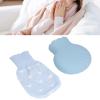 HAOHIZE Hot Water Bottle Bag, 245ml Hot Water Bottle with Cover, Silicone Hot Water Bottle Bag with Knit Cover, Hot & Cold for Girlfriend, Mather, Father, Valentine Day (Blue) view 4