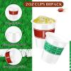 FoldTier 100 Pcs 2 oz Football Shot Glasses Disposable Football Shot Cups view 3