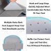 SFKLYU Ankle Support Stabilizer Brace Adjustable Ankle Support Brace After Surgery Foot Fixation for Ankle Sprain, Broken Toe, Protection and Healing,A Pair,S view 2