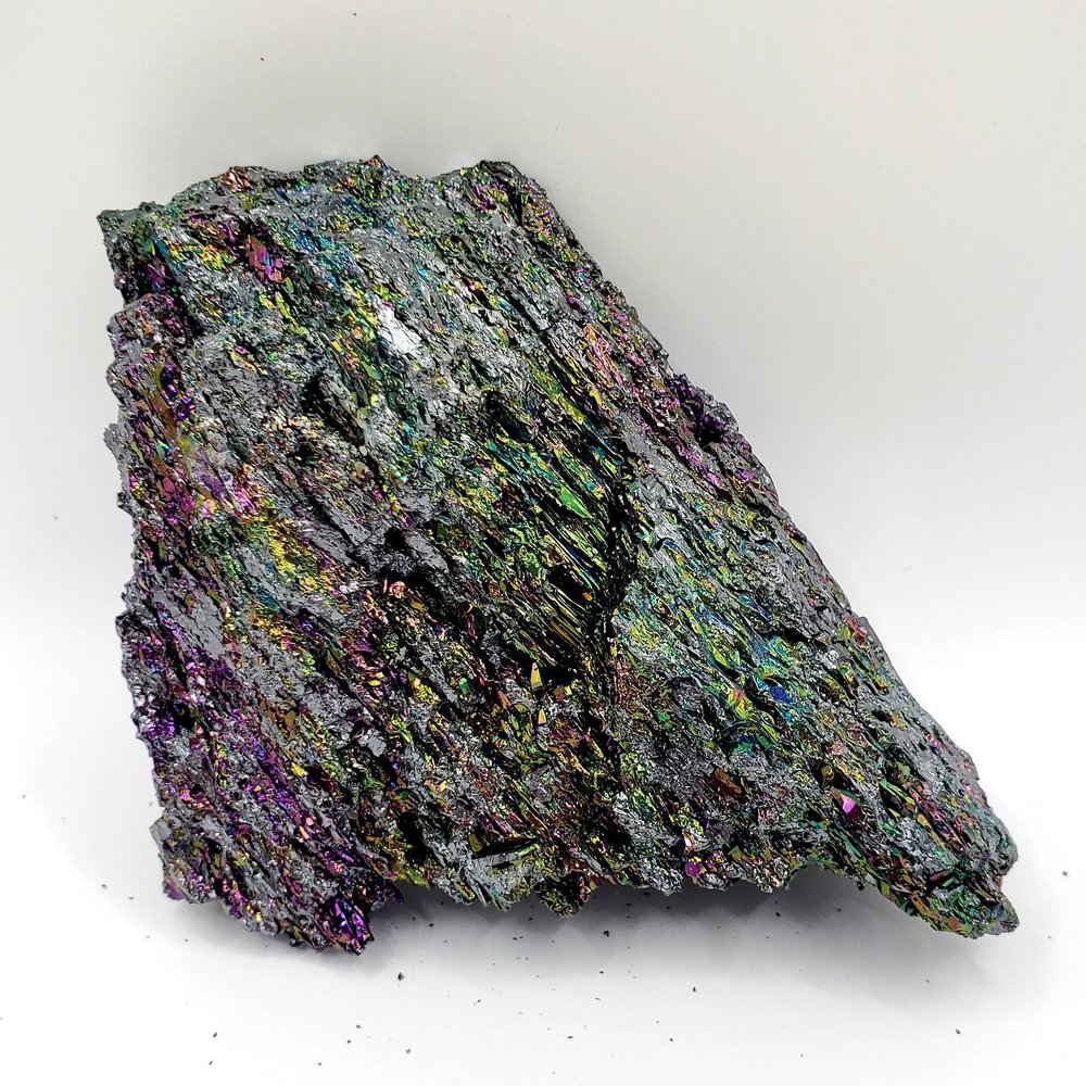 Carborundum Silicon Carbide Rainbow Mineral Specimen - Crystal Healing Reiki Stone Metaphysical Free Formed Chakra - carborundum - Piece #304