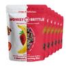Monkey Brittle Healthy Snacks, Crispy Plant-Based Treats for Kids & Adults, Vegan & Gluten-Free, All-Natural Snack for School, Sports, Camping & On-the-Go (Pack of 6), Strawberry Banana Crunch view 1