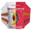 Monkey Brittle Healthy Snacks, Crispy Plant-Based Treats for Kids & Adults, Vegan & Gluten-Free, All-Natural Snack for School, Sports, Camping & On-the-Go (Pack of 12), Strawberry Banana Crunch view 1