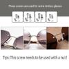 1 Set Glasses Repair Tool Kit Multiple Eyeglass Repair Kit Tools Spectacle Repair Kit for Repair Sunglasses Half-Rim Glasses Watches view 4