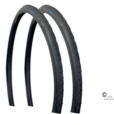 24" x 1" (25-540) Downtown Grey/Black Tread. Price is for A Set of 2 Tires (Black Color)