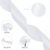 100 Yards 1-1/2 Inch White Ribbon, Fabric Satin Ribbon for Gift Wrapping, Wide Continuous String Ribbons, Flower Bouquet Wedding Bow Award Ribbons Making Decorations view 2