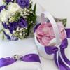 100 Yards 1-1/2 Inch Purple Ribbon Fabric Wide Ribbons for Flower Bouquet Silky Flower Ribbon Balloon Ribbons Taping Gift Box Purple Gift Bow Crafts Wreaths Supplies view 4