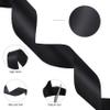 100 Yards 1-1/2 Inch Black Ribbon for Gift Wrapping, Graduation Gifts Satin Ribbon, Wide Ribbons for Flower Bouquet, Black Silk Bow Ribbons Halloween Decorations view 2