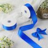 100 Yards 1-1/2 Inch Royal Blue Ribbon Gift Wrap Silk Ribbons Silky Polyester Ribbon Shiny Wide Fabric Ribbons for Crafts Money Bouquet Kit Wedding Bow Party Decor view 3