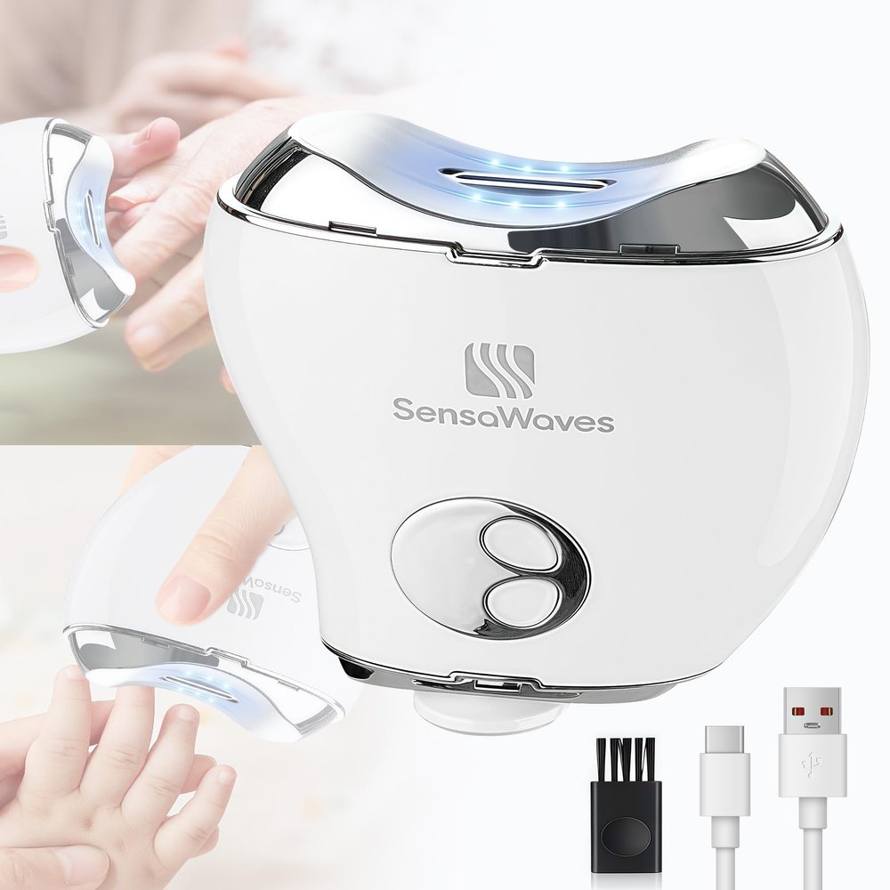 Electric Nail Clipper with Nail File, Rechargeable Automatic Fingernail Clipper with Nail Debris Storage & 3 Speed Settings, Electric Nail Trimmer with LED Display for Adults, Kids