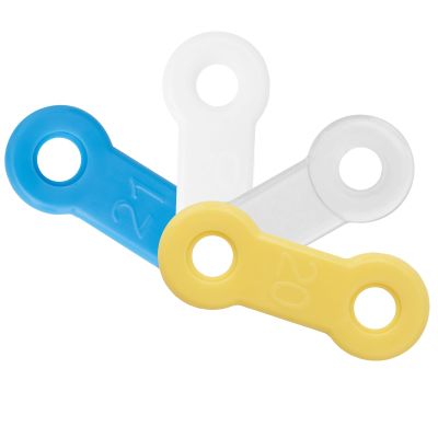 NineLife Basics 50PCS Replacement Elastic Straps for Meyson EMA Application (Clear, 16mm)
