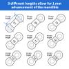 NineLife Basics 50PCS Replacement Elastic Straps for Meyson EMA Application (Clear, 16mm) view 2