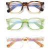 Vintage Round Reading Glasses Women Men Blue Light Clear Readers Eyeglasses Magnifier Presbyopic Diopter 581013 (3pcs C4&C5&C6, 2.75, x) view 1