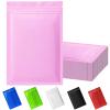 100 Pack Resealable Mylar Bag, Smell Proof Bags Resealable Packaging Supplies for Food Storage Small Business (Pink, 5.5" X 7.8") view 1