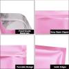 100 Pack Resealable Mylar Bag, Smell Proof Bags Resealable Packaging Supplies for Food Storage Small Business (Pink, 5.5" X 7.8") view 3