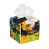 Football Graffiti Tissue Box Cover Sport Soccer Street Art Square Pu Leather Waterproof Tissue Box Holder for Car Bathroom Bedroom Office Tabletop Decor view 1