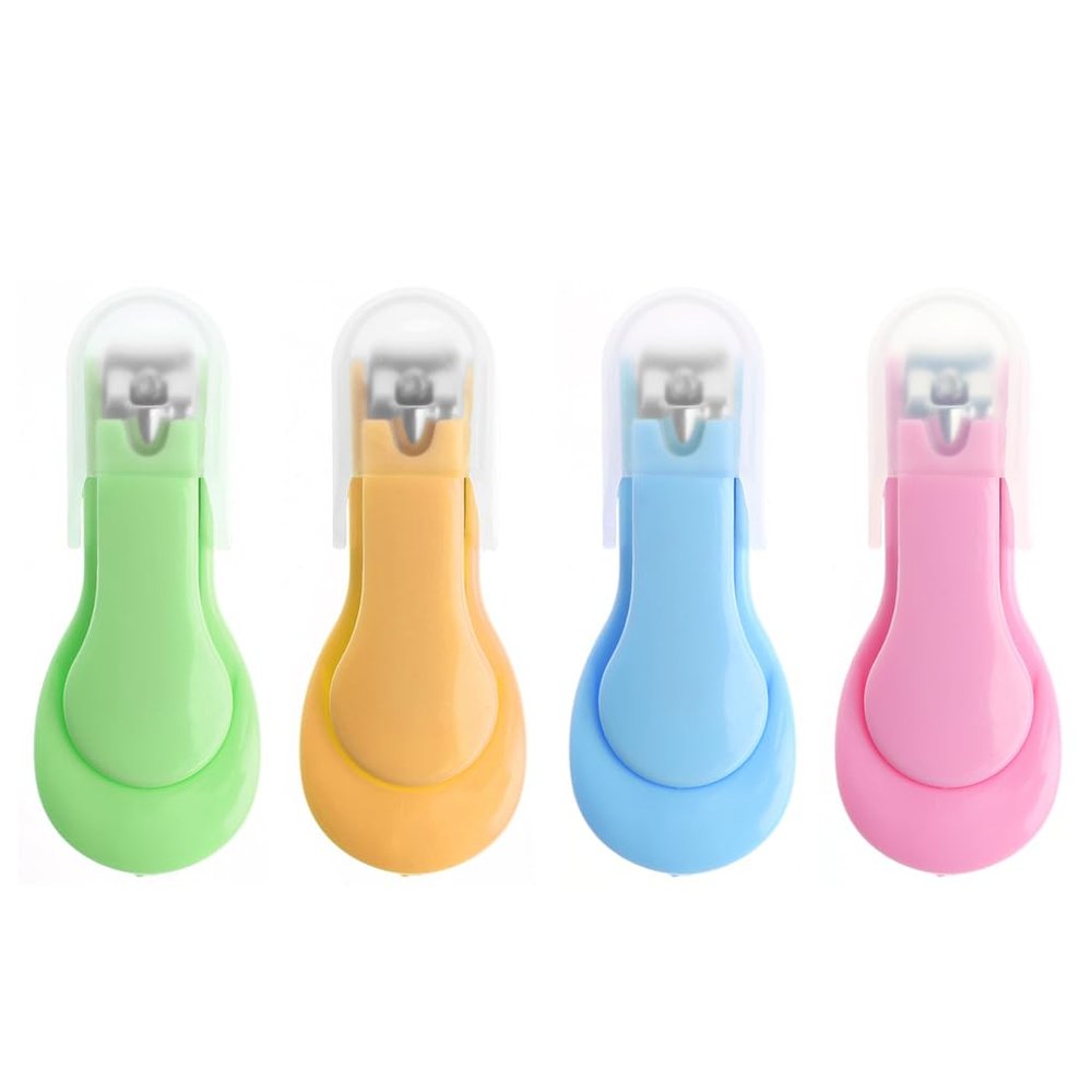 BOGEEL New Baby Kids Children Stainless Steel Scissors Trimmer for Kids Manicure Pedicure Care,ABS Plastic+Metal