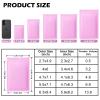 100 Pack Resealable Mylar Bag, Smell Proof Bags Resealable Packaging Supplies for Food Storage Small Business (Pink, 4.7" X 7.8") view 2