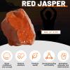 1.1lb Bulk Raw Red Jasper Rough Crystal-Natural Red Jasper Stone Raw Stones Crystal for Tumbling, Cabbing, Fountain Rocks, Decoration,Polishing, Wire Wrapping, Wicca & Reiki Crystal Healing view 2