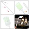 2pcs Handle Replacements for, Long Extended Handle Telescopic Extended Pole Adjustable Length Duster Refills Handle for Home Cleaning (White & Yellow) view 3
