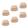 HOLIDYOYO 25pcs Disposable Paper Food Containers Square Takeout Boxes for Meal Prep for Hot Cold Dishes Grease-resistant for Home and Catering view 1