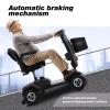 4 Wheel Powered Mobility Scooters 400 Lb Capacity Electric Powered Wheelchair Device - Compact Heavy Duty Mobile for Travel, Adults, Elderly - USB Charging Port 16 Miles Long Range-Grey view 2