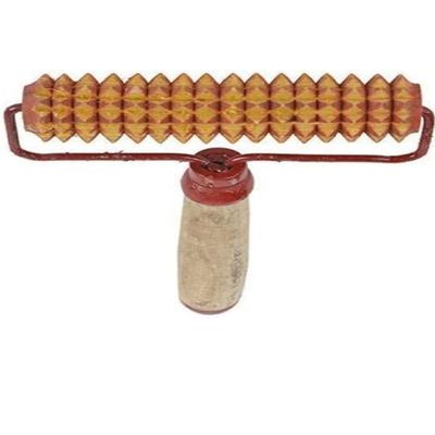 ALS ENTERPRISES Wooden Energy Roller Massager, Handheld Acupressure Roller for Neck, Shoulders, Calves, Pain Relief, and Body Relaxation.