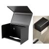 Kuuleyn Tissue Holder Dispenser, Tissue Box Holder, Wall Toilet Paper Box Cover Waterproof Large Capacity Space Aluminum Toilet Tissue Box Dispenser for Bathroom view 3
