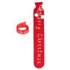 29inch Extra Long Hot Water Bottle Rubber with Soft Cover(2 Liter) Classic Red Hot Water Bag for Pain Relief, Neck, Shoulders (Santa Style) view 1