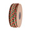 0.4 Inches 10 Yards Christmas Ribbon, Red Green Tassel Ball Tassel Decal Ribbon for DIY Winter Holiday Crafts, Gift Packaging, Christmas Party Decoration view 2