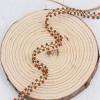 0.4 Inches 10 Yards Christmas Ribbon, Red Green Tassel Ball Tassel Decal Ribbon for DIY Winter Holiday Crafts, Gift Packaging, Christmas Party Decoration view 3