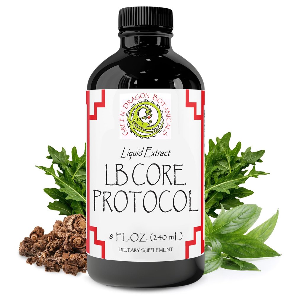 LB CORE Protocol Tincture 8 oz. Made in USA - Immune Support Supplement Organic, Non-GMO, Gluten-free, Vegetarian Wildharvested Japanese Knotweed, Cats Claw, Andrographis, Sarsaparilla, Dandelion