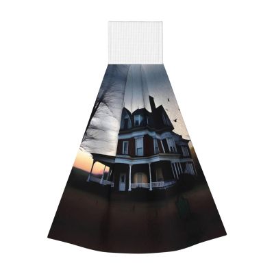 SamLng HallowedHaunts Coral Velvet Hand Wipes Hanging Towel Cleaning Cloths for Kitchen, Bathroom, Camping, & More